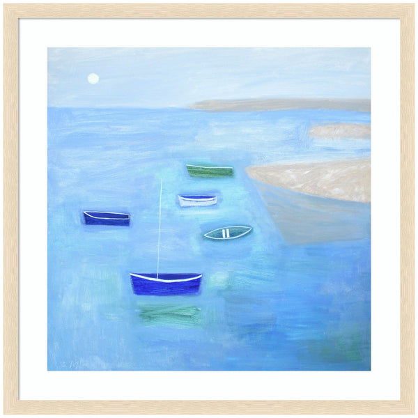 Kate & Laurel Framed Art Calm Waters By Giuliana Lazzerini