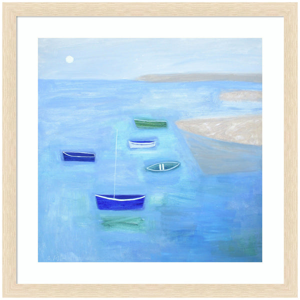 kate & laurel Framed Art Calm Waters by Giuliana Lazzerini