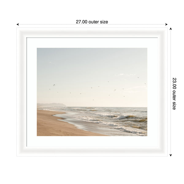 Kate & Laurel Framed Art Coastal Flight By Crystal Lynn Collins