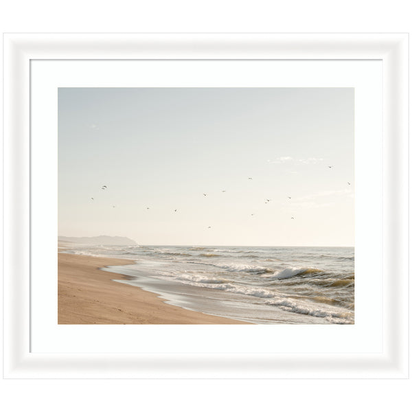 Kate & Laurel Framed Art Coastal Flight By Crystal Lynn Collins