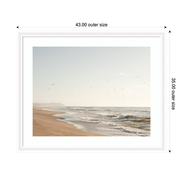 Kate & Laurel Framed Art Coastal Flight By Crystal Lynn Collins