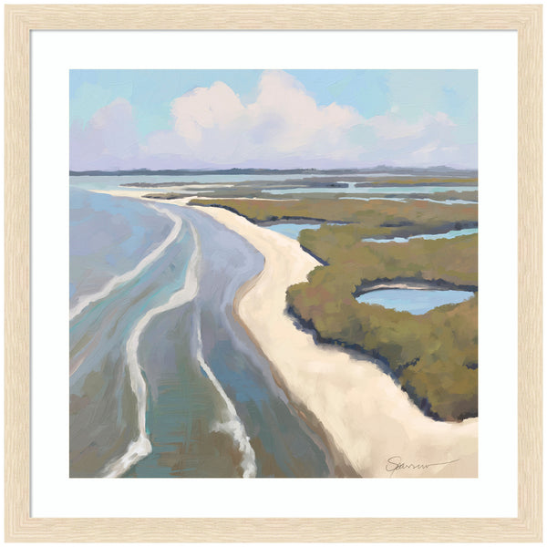Kate & Laurel Framed Art Coastal Visions By Mary Sparrow