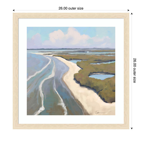 Kate & Laurel Framed Art Coastal Visions By Mary Sparrow