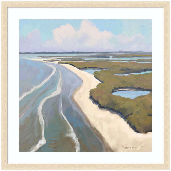 kate & laurel Framed Art Coastal Visions by Mary Sparrow
