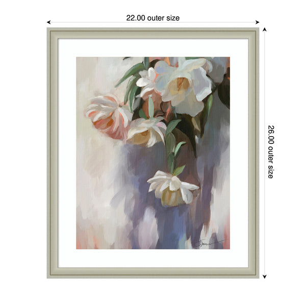 Kate & Laurel Framed Art Dangle Thumb Pastel Flower Bouquet By Mary Sparrow
