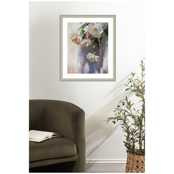 Kate & Laurel Framed Art Dangle Thumb Pastel Flower Bouquet By Mary Sparrow