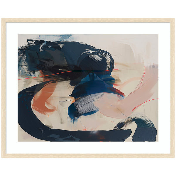 kate & laurel Framed Art Deep Blue Momentum I by Amy Lighthall