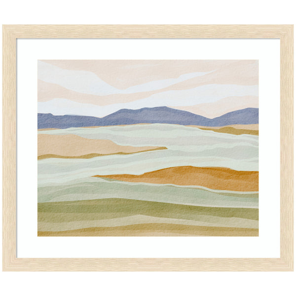 Kate & Laurel Framed Art Dreamy Hillscape By Nikita Jariwala