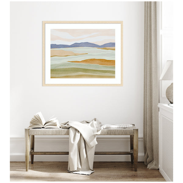 Kate & Laurel Framed Art Dreamy Hillscape By Nikita Jariwala