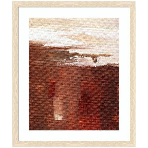 kate & laurel Framed Art Earthen Abstract by Nikita Jariwala