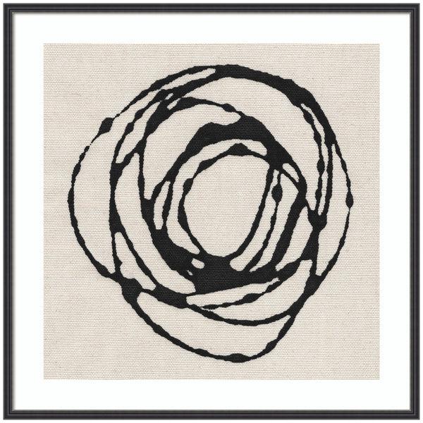 kate & laurel Framed Art Flowing Circle Abstract by The Creative Bunch Studio