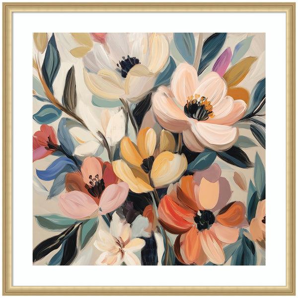 Kate & Laurel Framed Art Garden Bloom Abstract Bouquet II By The Creative Bunch Studio