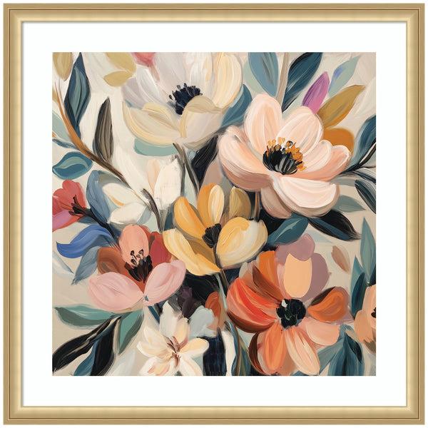 kate & laurel Framed Art Garden Bloom Abstract Bouquet II by The Creative Bunch Studio