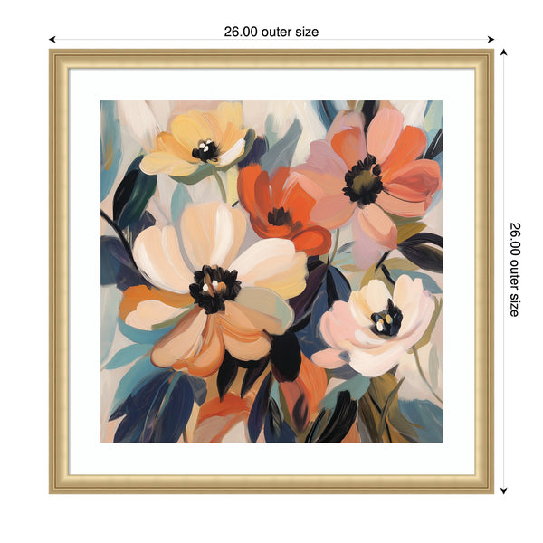 Kate & Laurel Framed Art Garden Bloom Abstract Bouquet III By The Creative Bunch Studio