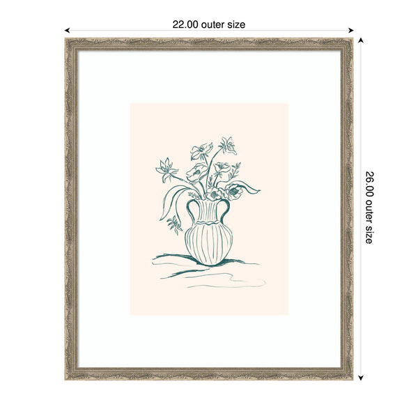 Kate & Laurel Framed Art Garden Floral By Kate Aurelia Holloway