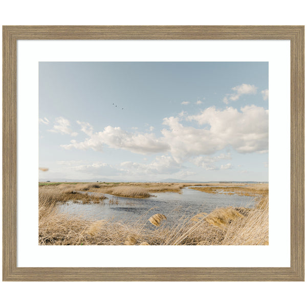 Kate & Laurel Framed Art Marshland By Crystal Lynn Collins