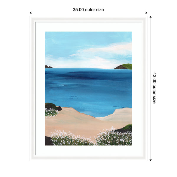 Kate & Laurel Framed Art Midday At Sea By Nikita Jariwala