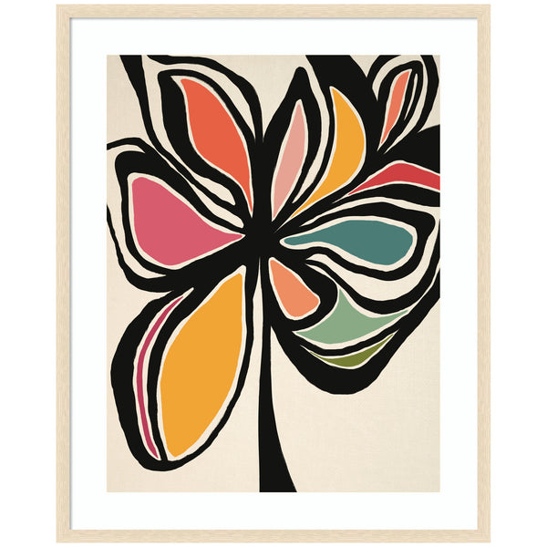 Kate & Laurel Framed Art Midnight Floral 2 By Alicia Bock