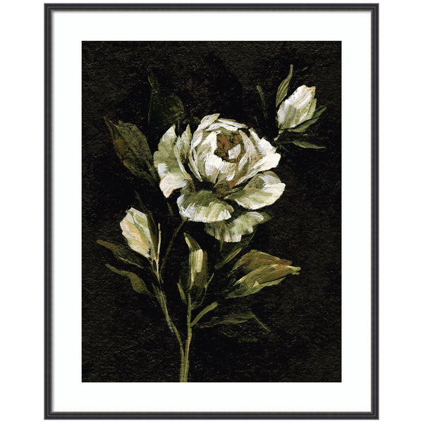 Kate & Laurel Framed Art Moody Floral 2 By Annie Quigley