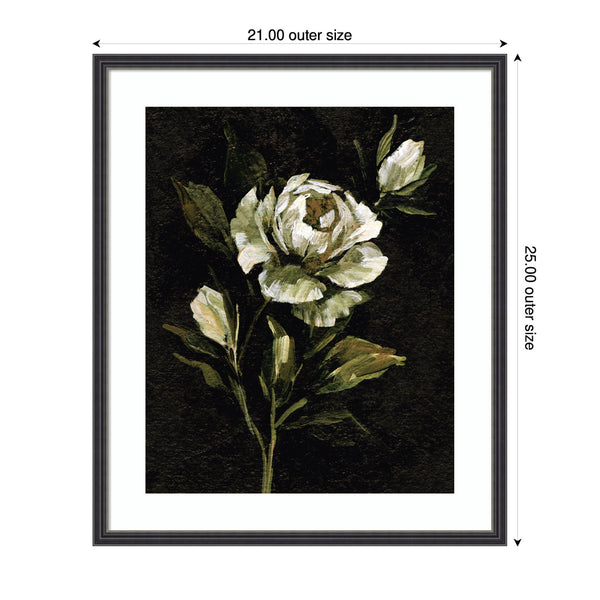 Kate & Laurel Framed Art Moody Floral 2 By Annie Quigley