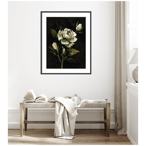 Kate & Laurel Framed Art Moody Floral 2 By Annie Quigley