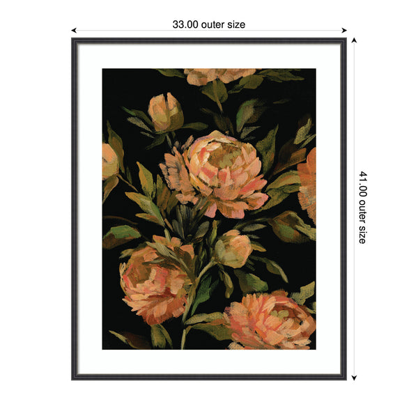 Kate & Laurel Framed Art Moody Floral 3 By Annie Quigley