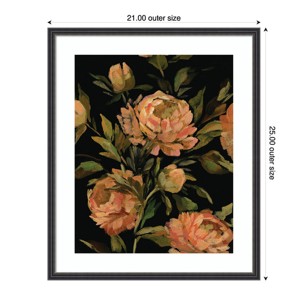 Kate & Laurel Framed Art Moody Floral 3 By Annie Quigley