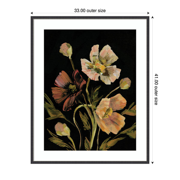 Kate & Laurel Framed Art Moody Floral 5 By Annie Quigley