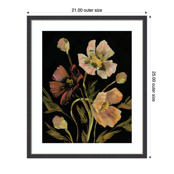 Kate & Laurel Framed Art Moody Floral 5 By Annie Quigley