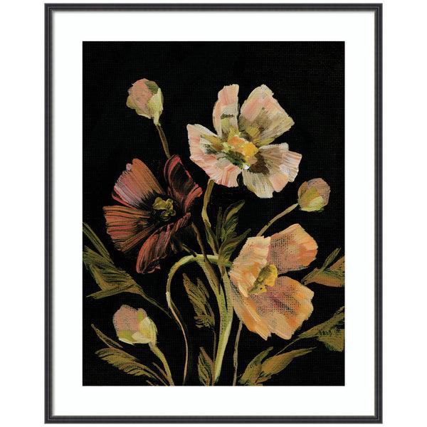 kate & laurel Framed Art Moody Floral 5 by Annie Quigley