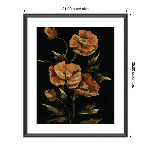 Kate & Laurel Framed Art Moody Floral 6 By Annie Quigley