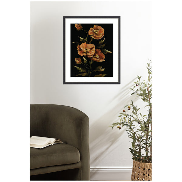 Kate & Laurel Framed Art Moody Floral 6 By Annie Quigley