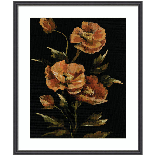 kate & laurel Framed Art Moody Floral 6 by Annie Quigley