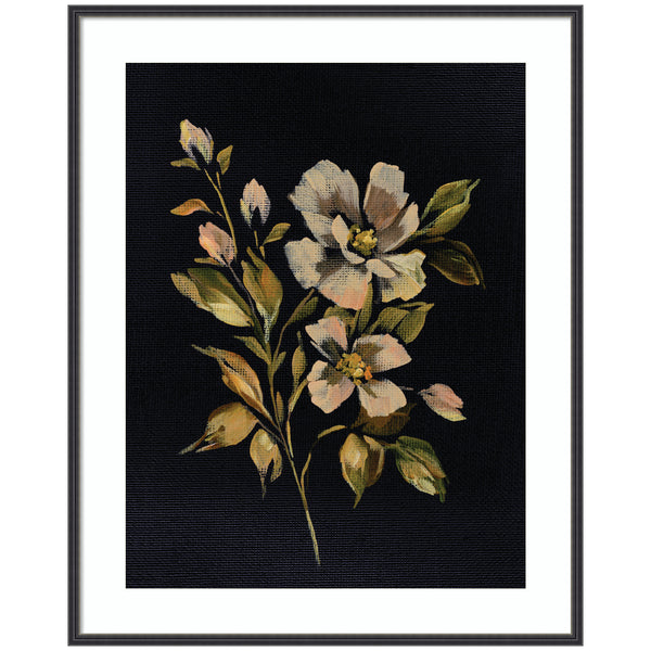kate & laurel Framed Art Moody Floral 7 by Annie Quigley