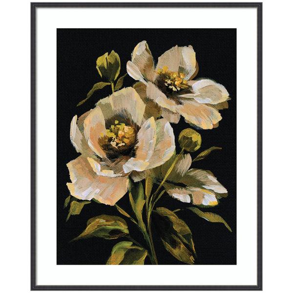 kate & laurel Framed Art Moody Floral 8 by Annie Quigley