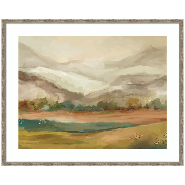 kate & laurel Framed Art Mountainscape Horizontal by Annie Quigley