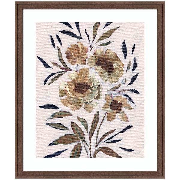 kate & laurel Framed Art Muted Paintrely Florals by Nikita Jariwala