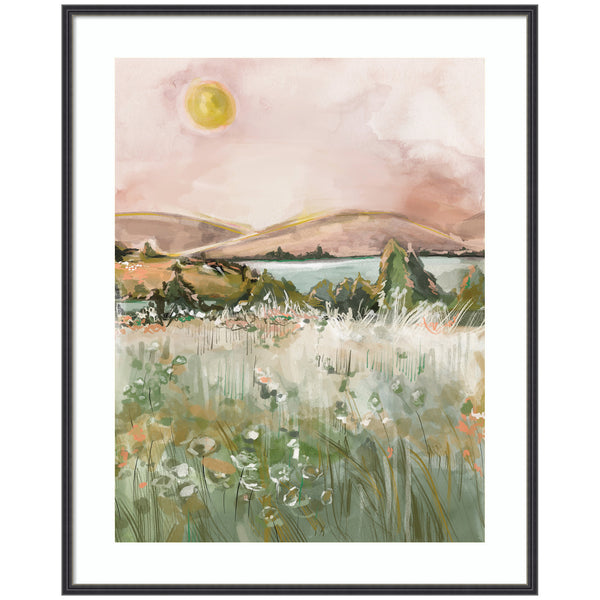 kate & laurel Framed Art Neutral Landscape 02 by Annie Quigley