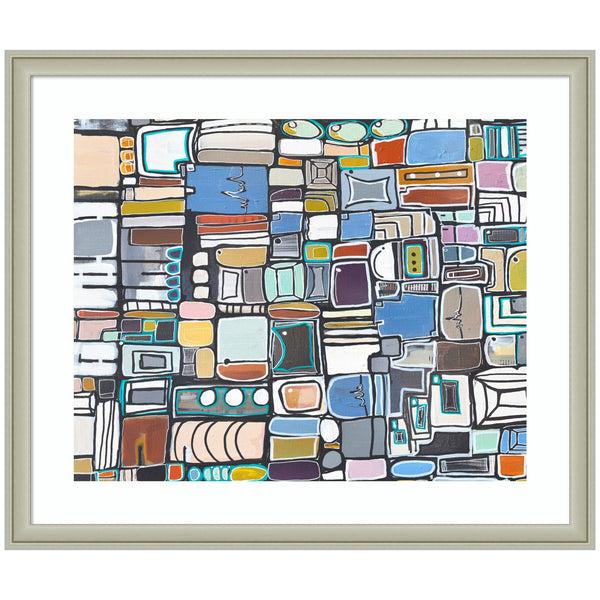 Kate & Laurel Framed Art Newsprint Horizontal By Leah Nadeau