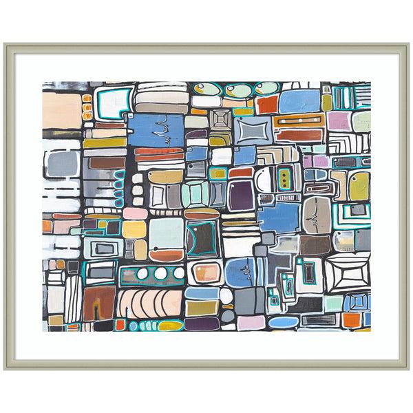 kate & laurel Framed Art Newsprint Horizontal by Leah Nadeau