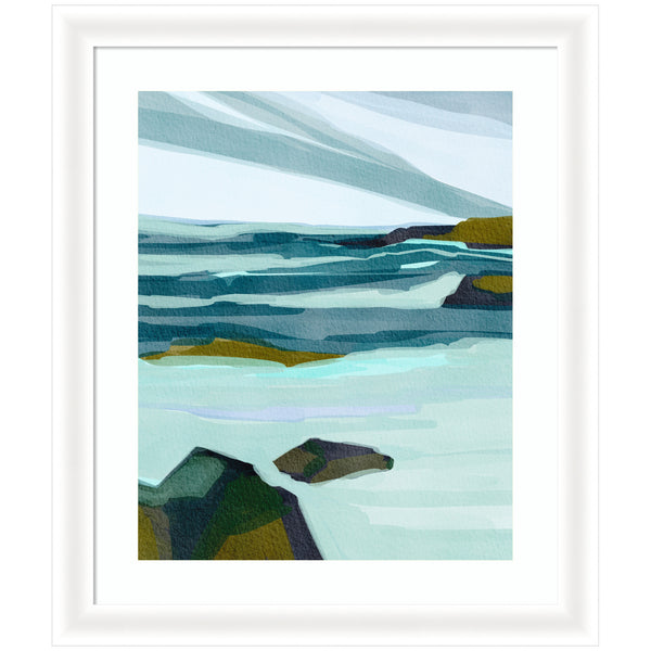 kate & laurel Framed Art Ocean Breeze by Nikita Jariwala