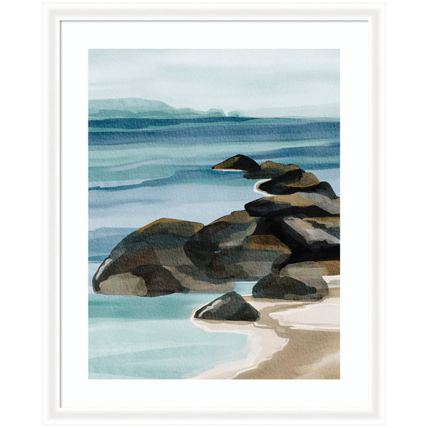 Kate & Laurel Framed Art Ocean Breeze Ll By Nikita Jariwala