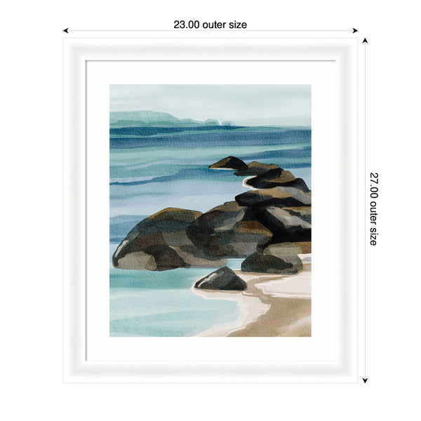 Kate & Laurel Framed Art Ocean Breeze Ll By Nikita Jariwala