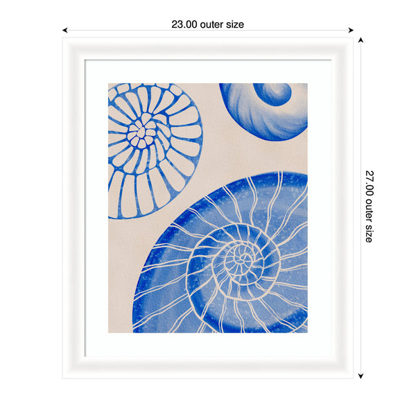 Kate & Laurel Framed Art Ocean Charms L By Nikita Jariwala
