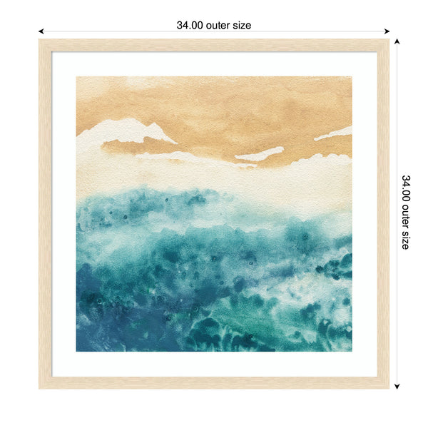 Kate & Laurel Framed Art On Warm Sand By Janet Meinke Lau