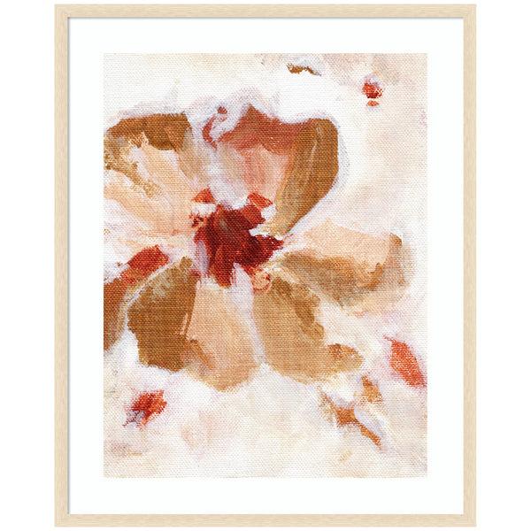 Kate & Laurel Framed Art Painterly Brown Blossom Ll By Nikita Jariwala