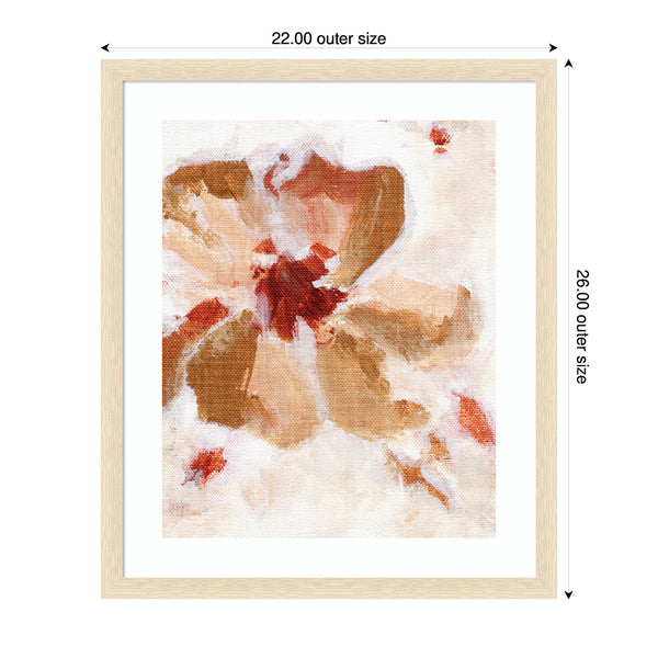 Kate & Laurel Framed Art Painterly Brown Blossom Ll By Nikita Jariwala