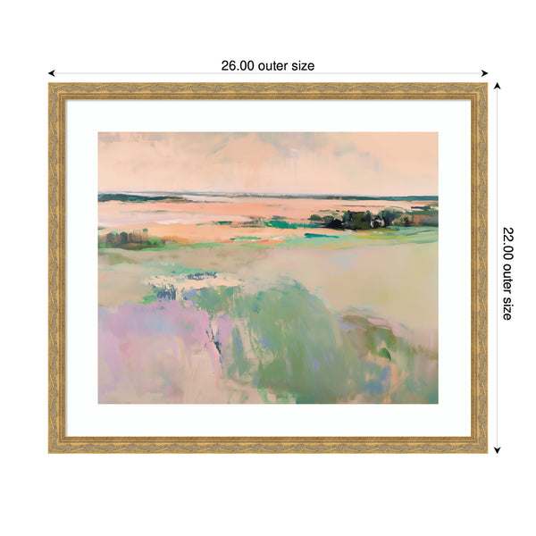 Kate & Laurel Framed Art Pastel Horizon III By Amy Lighthall