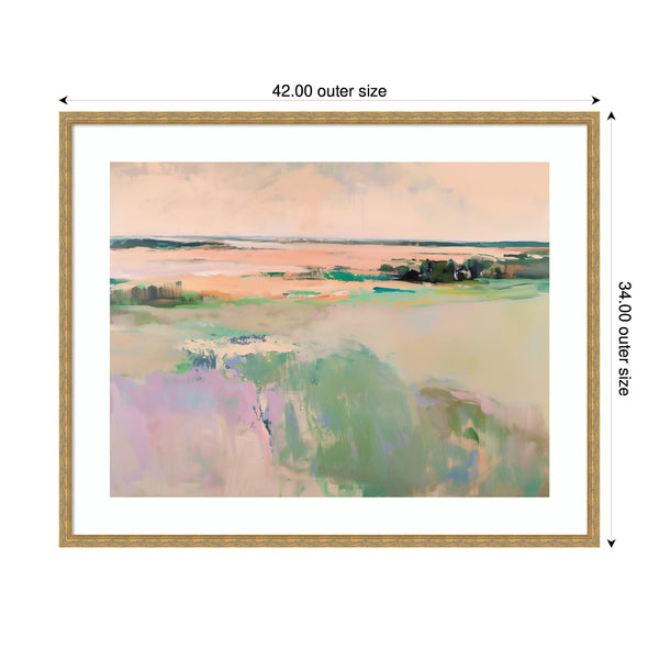 Kate & Laurel Framed Art Pastel Horizon III By Amy Lighthall