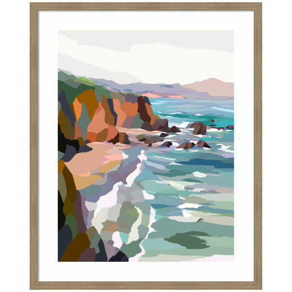 Kate & Laurel Framed Art Pho Beach By Nikita Jariwala